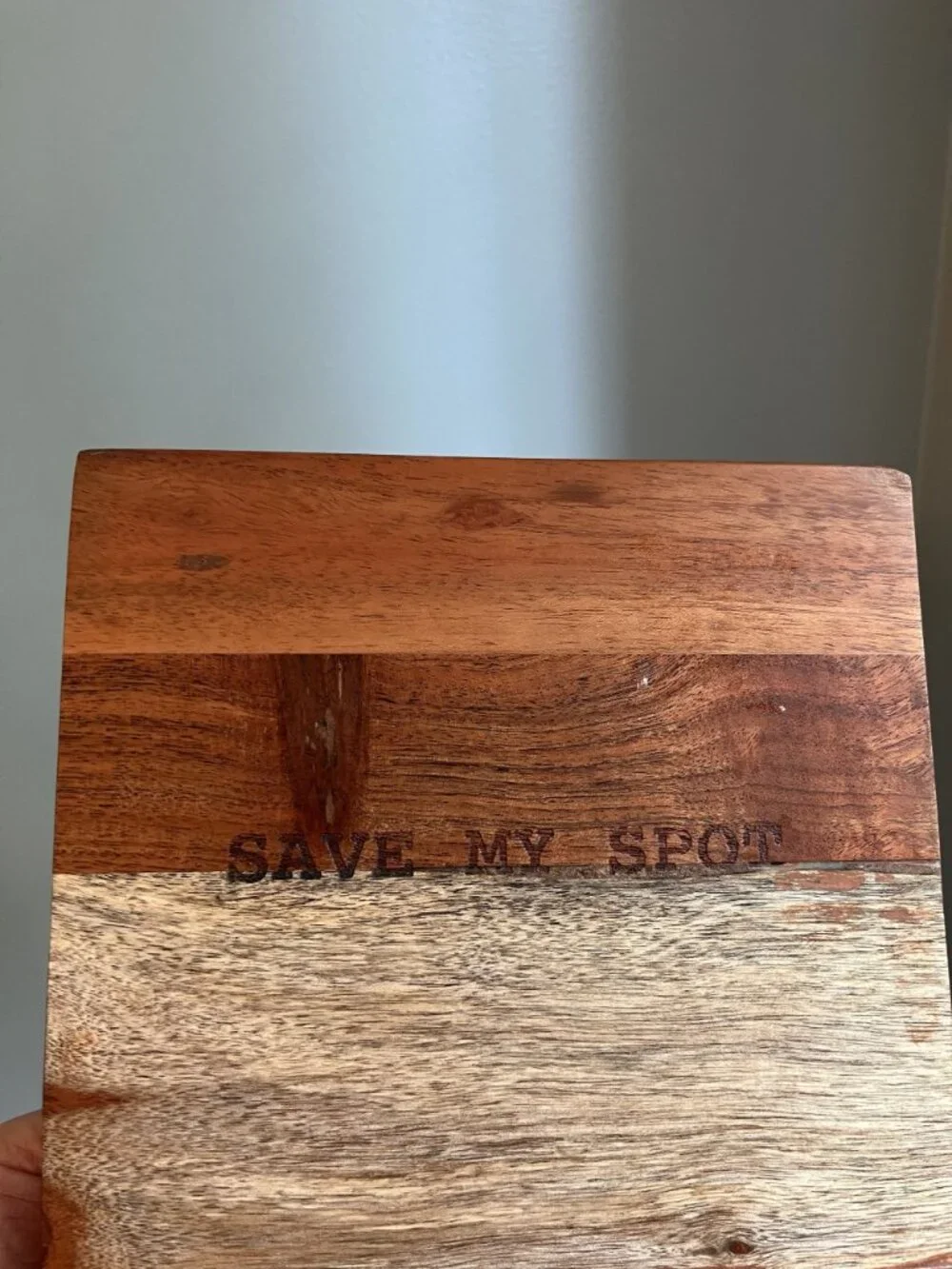 Acacia Wood Book Nook Reading Valet With Engraved 